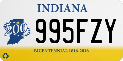 IN license plate 995FZY