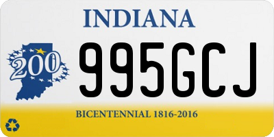 IN license plate 995GCJ