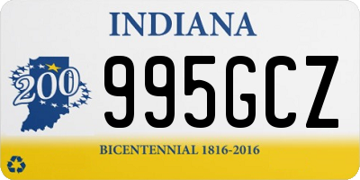 IN license plate 995GCZ