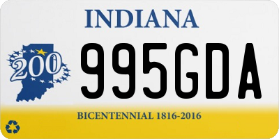 IN license plate 995GDA