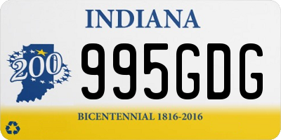 IN license plate 995GDG