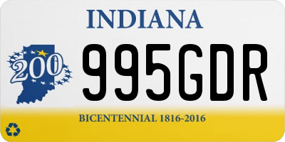 IN license plate 995GDR