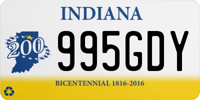 IN license plate 995GDY