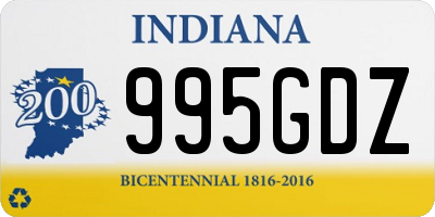 IN license plate 995GDZ