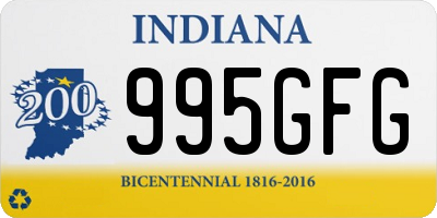 IN license plate 995GFG