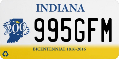 IN license plate 995GFM