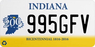 IN license plate 995GFV