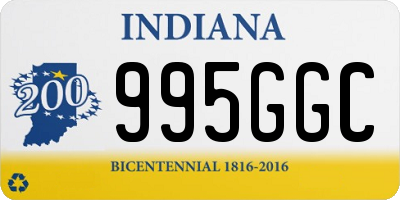 IN license plate 995GGC