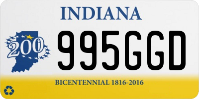 IN license plate 995GGD