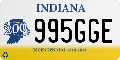 IN license plate 995GGE