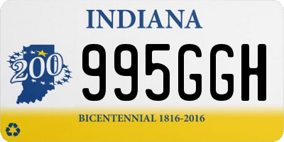 IN license plate 995GGH