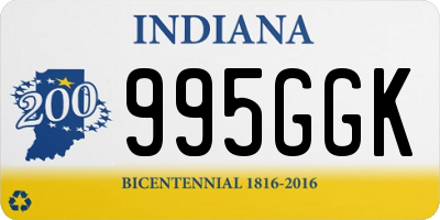 IN license plate 995GGK