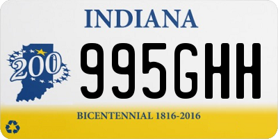 IN license plate 995GHH