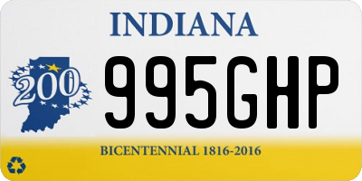 IN license plate 995GHP