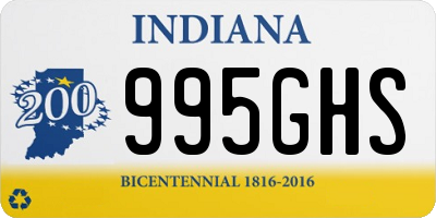 IN license plate 995GHS