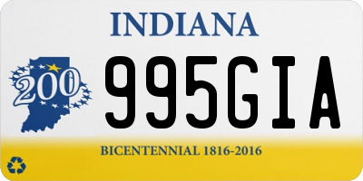 IN license plate 995GIA