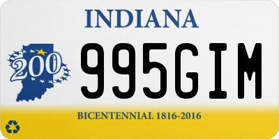 IN license plate 995GIM