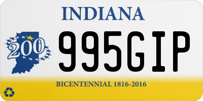 IN license plate 995GIP