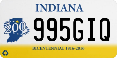 IN license plate 995GIQ