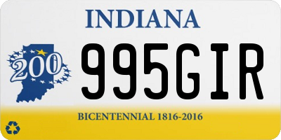 IN license plate 995GIR