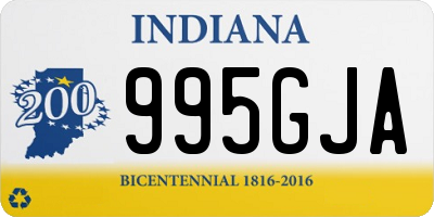 IN license plate 995GJA