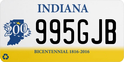 IN license plate 995GJB