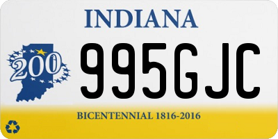 IN license plate 995GJC