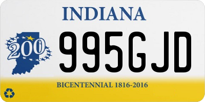 IN license plate 995GJD