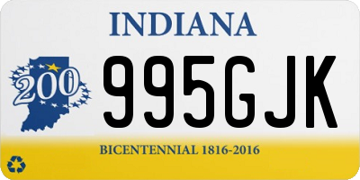 IN license plate 995GJK