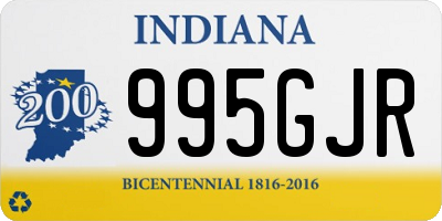 IN license plate 995GJR