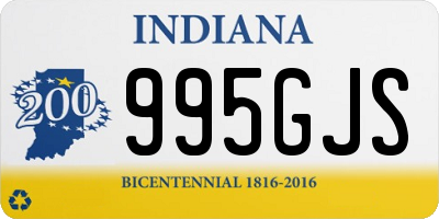 IN license plate 995GJS
