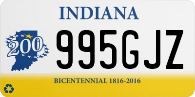 IN license plate 995GJZ