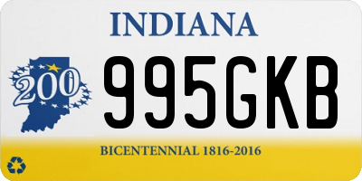 IN license plate 995GKB