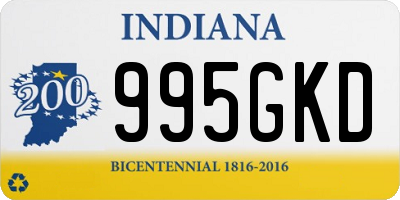 IN license plate 995GKD