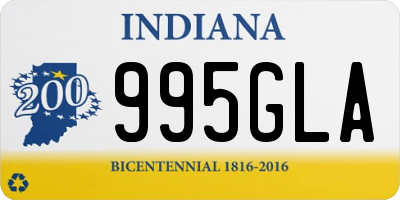 IN license plate 995GLA