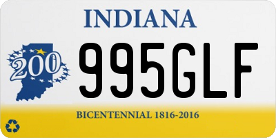 IN license plate 995GLF