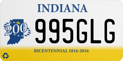 IN license plate 995GLG