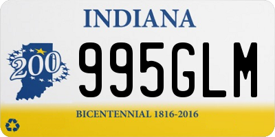 IN license plate 995GLM