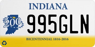 IN license plate 995GLN