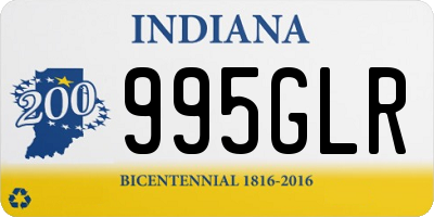 IN license plate 995GLR