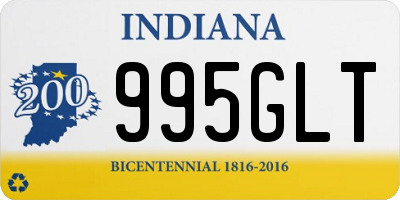 IN license plate 995GLT