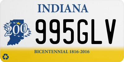 IN license plate 995GLV