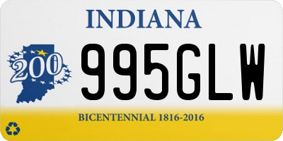 IN license plate 995GLW