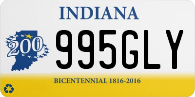 IN license plate 995GLY