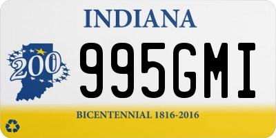 IN license plate 995GMI