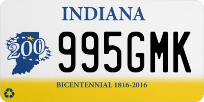 IN license plate 995GMK