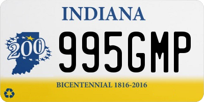 IN license plate 995GMP