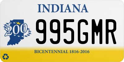 IN license plate 995GMR