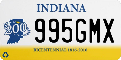 IN license plate 995GMX