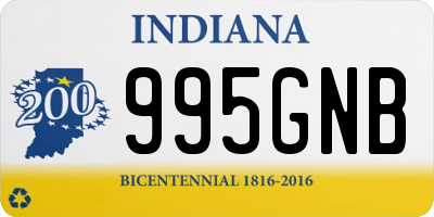 IN license plate 995GNB